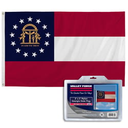 Valley Forge Georgia State Flag 36 in. H X 60 in. W
