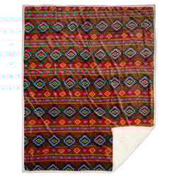 Carstens Inc 68 in. H X 68 in. L Multicolored Polyester Throw Blanket