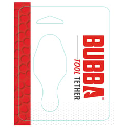 Bubba Anodized Aluminum Tool Tether 18.4 in. L X 1.35 in. H Red/Silver