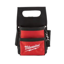 Milwaukee 3 in. W Ballistic Nylon Electrician's Pouch 13 pocket Black/Red 1 pc