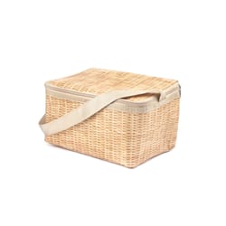 KIKKERLAND Tan Polypropylene Wicker Lunch Box