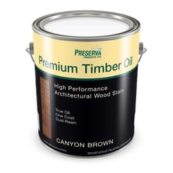 Preserva Premium Transparent Matte Canyon Brown Oil-Based Alkyd Penetrating Timber Oil 1 gal