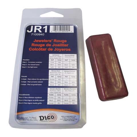 Jewelers Rouge Red Green and White Metal Polishing Compound Set of