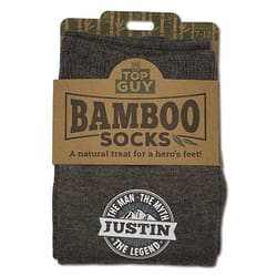 Top Guy Justin Men's One Size Fits Most Socks Gray