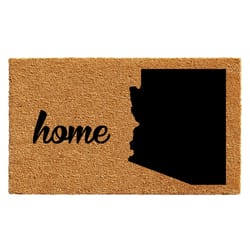 Calloway Mills 2 ft. W X 3 ft. L Black/Natural Coir/Vinyl Door Mat