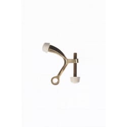Ace 2-5/8 in. W X 0.5 in. L Solid Brass w/Rubber Stop Brass Yellow Hinge Pin Door Stop Mounts to doo