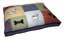 Aspen Pet Multicolored Polyester Pet Bed 6 in. H X 36 in. W X 27 in. L