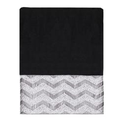 Avanti Linens Chevron Galaxy Black Cotton Contemporary Bath Towel 1 pc