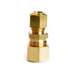 ATC 3/8 in. Compression 1/4 in. D Compression Yellow Brass Reducing Union