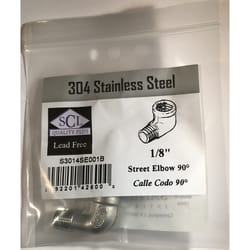 Smith-Cooper 1/8 in. FPT X 1/8 in. D FPT Stainless Steel Street Elbow