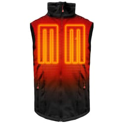 ActionHeat L Sleeveless Men's Full-Zip Heated Vest Kit Black