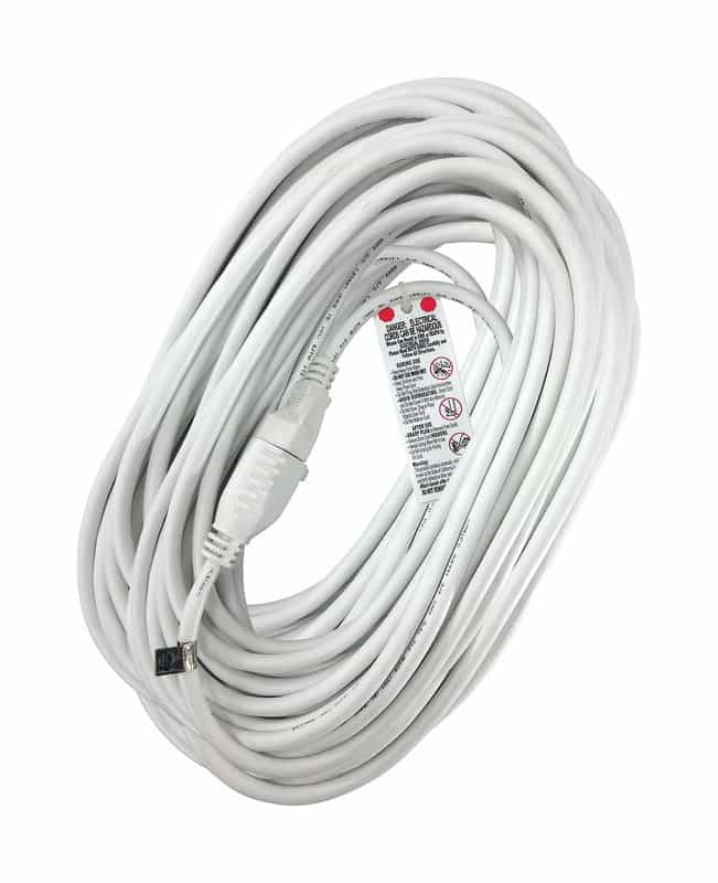 Ace Indoor and Outdoor 100 ft. L White Extension Cord 16/3 SJTW Ace