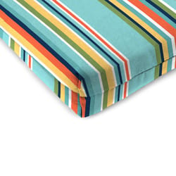 Jordan Manufacturing Multicolored Stripe Polyester Seat Pad 17 in. W X 19 in. L