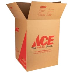 Ace 24 in. H X 18 in. W X 18 in. L Cardboard Corrgugated Box 1 pk