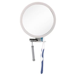 Zadro Z'Fogless 6 in. H X 6 in. W Portable Shower Mirror Natural White