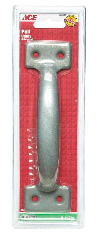 Ace 6.5 in. L Galvanized Silver Steel Utility Pull - 01-3430-134 - Door Hardware  sku 01-3430-134