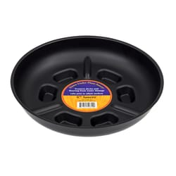 Down Under 8 in. D Plastic Plant Saucer Black