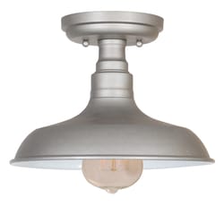 Design House Kimball 7.5 in. H X 11 in. W X 11 in. L Galvanized Ceiling Light