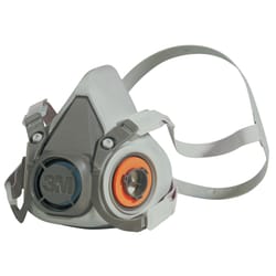 3M Half Face Respirator 6000 Series Gray M 1 pc