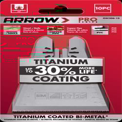 Arrow Pro 2-11/16 in. Titanium-Coated Bi-Metal Semi-Circle Oscillating Wood Blade Multi-Material 10