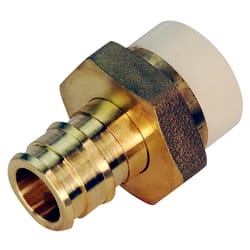 Apollo 1/2 in. Expansion PEX in to X 1/2 in. D Plain Brass Straight Adapter