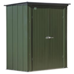 Scotts 5 ft. x 3 ft. Metal Vertical Pent Storage Shed without Floor Kit