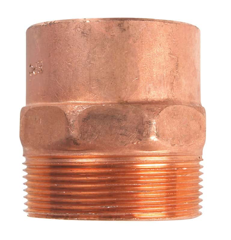 Nibco Inc 2 in. Copper T X 2 in. D MIP Copper Pipe Adapter - Ace Hardware