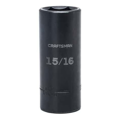 Craftsman 15/16 in. x 1/2 in. Drive SAE 6 Point Deep Socket