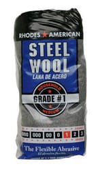 Rhodes American  1 Grade Medium  Steel Wool Pad  12 pk 