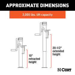 CURT Manual 2000 lb Trailer Jack