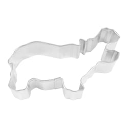 R&M International Corp 3 in. W X 5 in. L Hippo Cookie Cutter Silver 1 pc