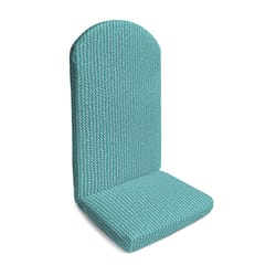 Jordan Manufacturing Aqua Polyester Chair Cushion