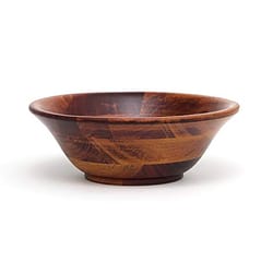 Lipper International 12 oz Rubberwood Cherry Finish Salad Bowl 12 in. D 1 pk