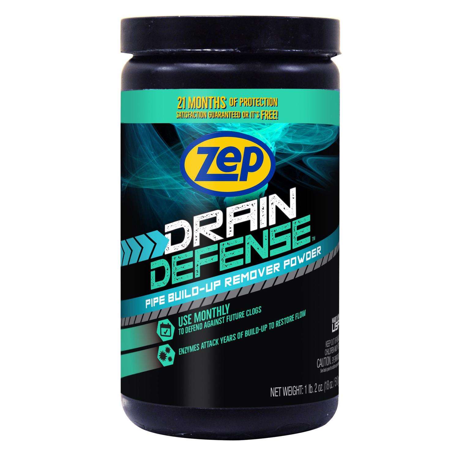 Zep Drain Defense Powder Build-Up Remover 18 oz - Ace Hardware