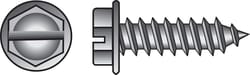 HILLMAN No. 14 Ga. X 3/4 in. L Slotted Hex Washer Head Sheet Metal Screws 100 pk