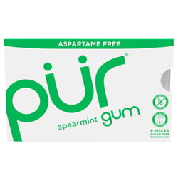 PUR Sugar Free Spearmint Chewing Gum 1 pk 9 pc