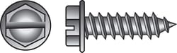 HILLMAN No. 10 Ga. X 2 in. L Slotted Hex Washer Head Sheet Metal Screws 100 pk