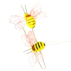 Touch of Nature Black/Yellow Nylon 0.75 in. H Bumble Bees Outdoor Decoration