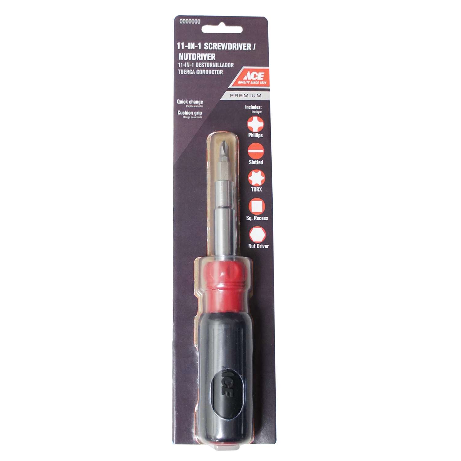 Ace 11in1 Screwdriver/Nut Driver 8 in. Ace Hardware