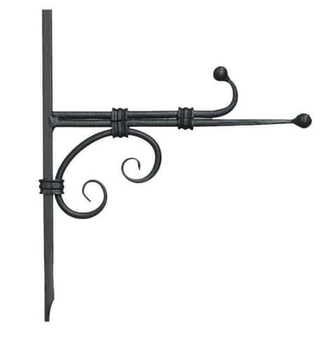 2 ~ Panacea Black Steel S-Hook Extender Hook 12 in. H Indoor/Outdoor Use 2  pk