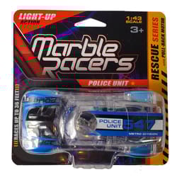 SD Toyz Marble Racers Police Chief Light-Up Race Car Multicolored