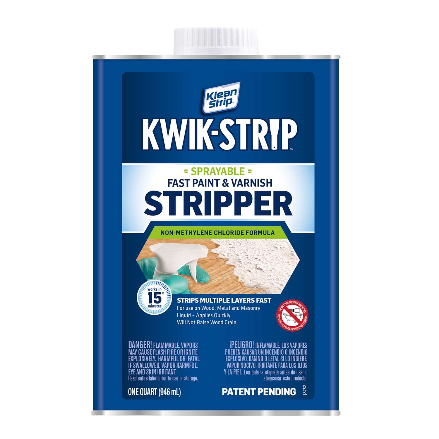 Klean Strip KwikStrip Sprayable Fast Paint and Varnish Stripper 1 qt