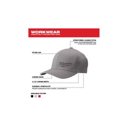 Milwaukee FlexFit Hat Gray L/XL