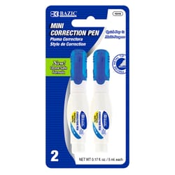 Bazic Products White Correction Pen 0.34 oz 2 pk