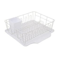 Copco 16 in. L X 12 in. W X 5 in. H White Plastic Dish Rack