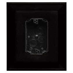 Builders Edge 8 in. H X 7 in. W X 2 in. L Prefinished Black Vinyl Mounting Block