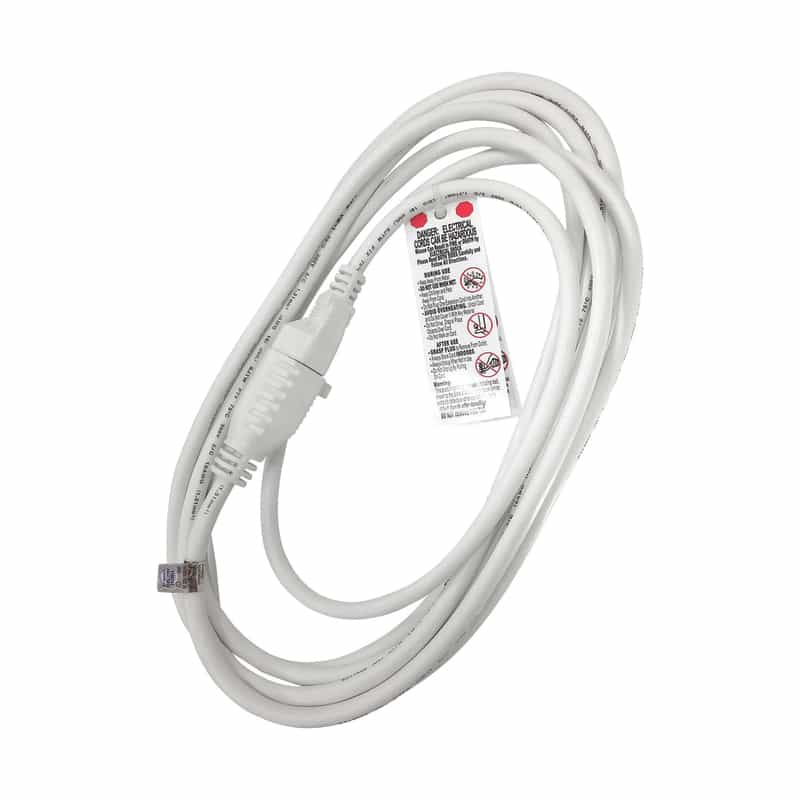 Ace Outdoor 15 ft. L White Extension Cord 16/3 SJTW Ace Hardware