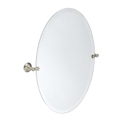Moen Sage 26 in. H X 22.79 in. W Wall Mount Bathroom Mirror Brushed Nickel