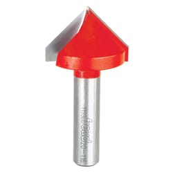 Freud 1-1/2 in. D X 1-1/2 in. X 3 in. L Carbide V Grooving Router Bit