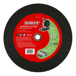 Diablo 10 in. D X 5/8 in. Aluminum Oxide Masonry Cut-Off Disc 1 pk